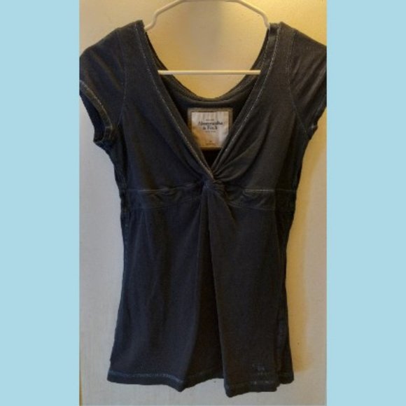 Abercrombie & Fitch Tops - Women's Abercrombie & Fitch navy blue shirt size M